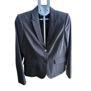 Calvin Klein Women's Dark Gray Blazer Sz Med Classic Elevated Timeless